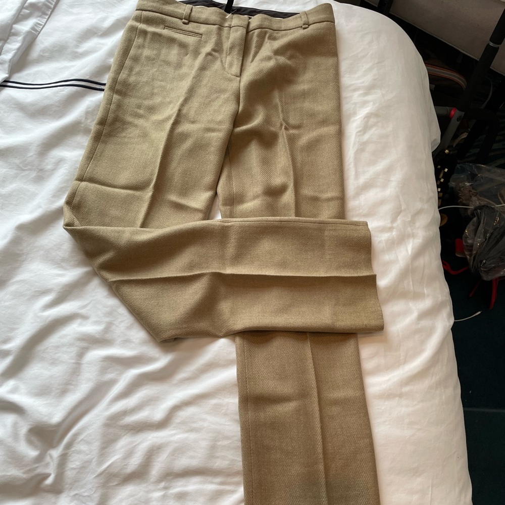 BCBG Maxazria Tan Wool Pants Size 8